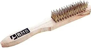 BMB Tools Copper Brush Wood Handle|Stainless Steel Bristles|sanding brushes|Paint Scrubbing|Finishing Products|Abrasive Brushes|Scratch Brushes