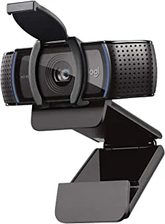 كاميرا ويب Logitech C920S HD Pro، بدقة Full HD 1080p/30fps وسماعات رأس لاسلكية Zone Vibe 100 مع ميكروفون لإلغاء الضوضاء، تعمل مع Microsoft Teams وGoogle Meet وZoom وMac/PC