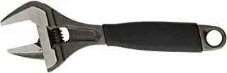 Bahco BAH9031RUS Ergo Big-Mouth Adjustable Wrench with Rubber Handle - 8 Inch - Black Phosphate Finish