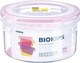 Komax Biokips Round Food Storage Container with Lid, 920 ml Capacity