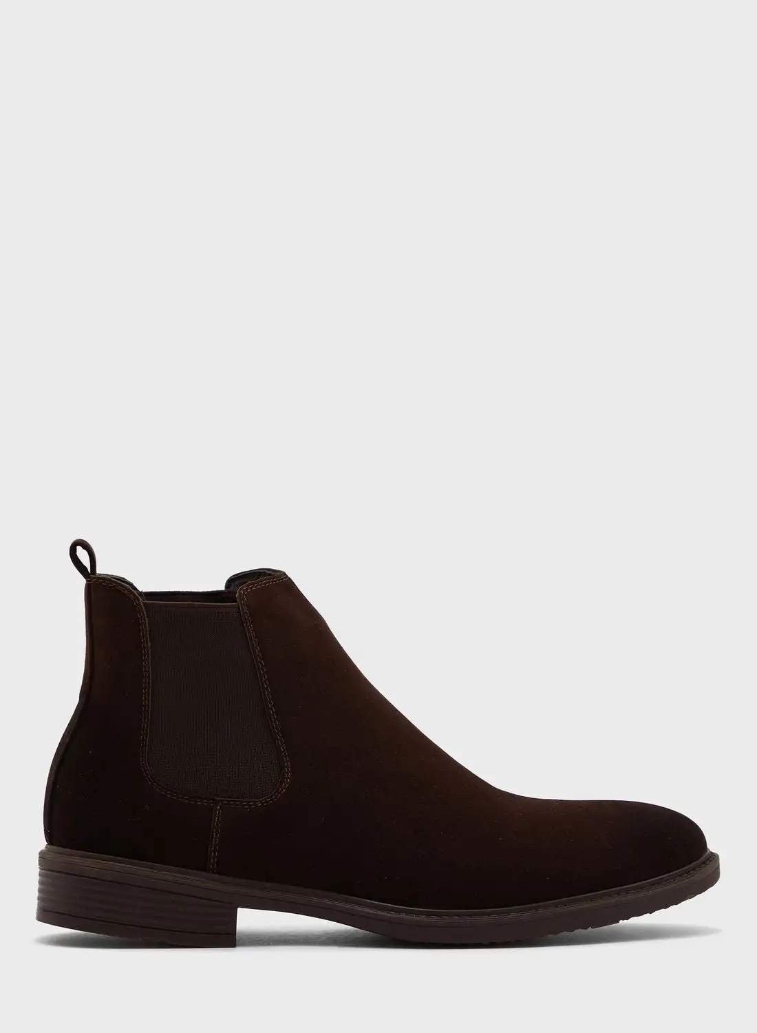 Robert Wood Faux Suede Chelsea Boots