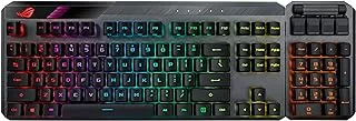 ASUS MA02 ROG Claymore II RGB Mechanical Gaming Keyboard: 100% Optical Switches, Wireless/Wired Modes, and detachable numpad for ultimate flexibility.