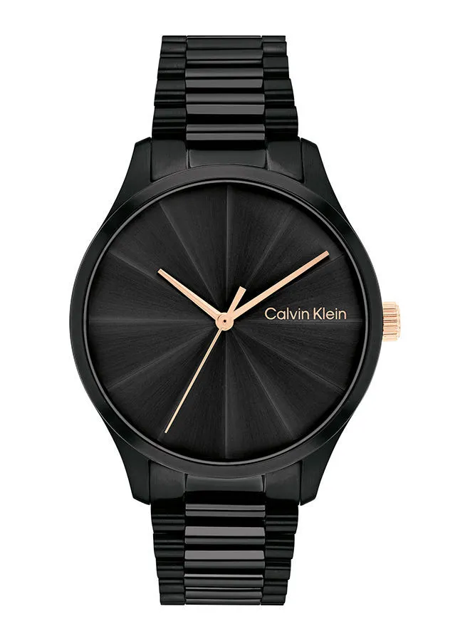 CALVIN KLEIN Unisex Analog Round Shape Stainless Steel Wrist Watch 25200233 35 mm