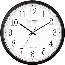 La Crosse Technology Wall Clock, Plastic, 14-inch Dia. (WT-3143A) (WT-3143A-INT)