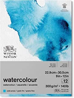 وسادة ورقية ملونة كلاسيكية من وينسور آند نيوتن ، 9 × 12 بوصة ، أبيض طبيعي