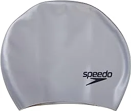 سبيدو قبعة سباحة من السيليكون للكبار من الجنسين ذات شعر طويل