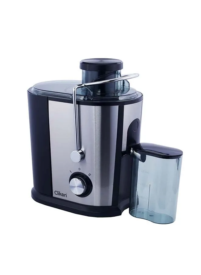 Clikon Electric Juice Extractor 1.2 L 600 W CK2292 Silver/Black/Clear