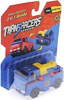 Transracers 2 in 1 Flipcars Construction Vehicle Tow Truck and Dump Truck Toy for Kids