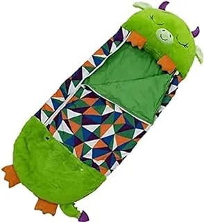 REHUO Kids Sleeping Bag with Pillow, 2 In 1 Foldable Sleeping Bag, Comfortable and Soft Sleeping Bag for Kids, for Kids Camping and Sleeping (green, 54 x 20 inch)