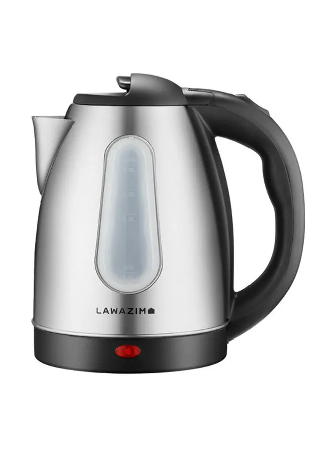 LAWAZIM Stainless Kettle with Water Gauge 1.8 L 1500 W 50036 Silver