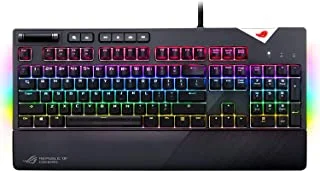 ASUS ROG Strix Flare - MX Brown - US Layout Keyboard: Tactile Feedback, RGB Lighting, and Durable Construction for Competitive Gamers