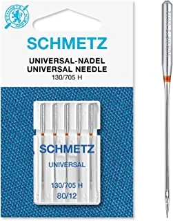 5 Schmetz Universal Sewing Machine Needles - Size 80/12
