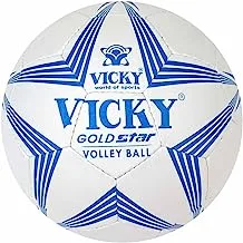 كرة طائرة فيكي جولد ستار ، أبيض-أزرق