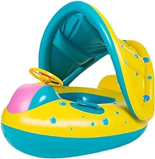 Baby Swimming Ring Inflatable,Kids Toddler Infant Swimming Float Pool Floaties Pool Ring with Seat Summer Outdoor Water Bath Toys Suitable for 1-6 Year Old Baby