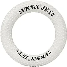 Vicky Jet Sponge Ring,White