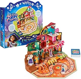 Disney Encanto, House of Charms Cute Easy Family Board Game with Magic Tokens Based on The Movie, for Kids Ages 5 and up