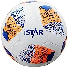 Vicky iStar, Size-5 Football,Yellow-Blue-Orange