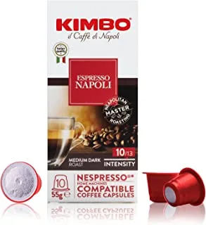 KIMBO Coffee espresso NAPOLI capsules -Nespresso Compatible- 10 capsules - Italy