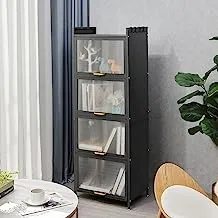 Generic Iron Cabinet 4 layers Black | Closet Storage|Shoe Organizers|Storage Shelf|Racks Shelves & Drawers|Standing Shelf Units|Kitchen Organizati9.on