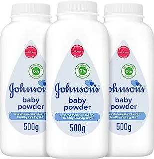 Johnson's Baby Powder 500g, 2+1 FREE