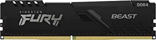 Kingston FURY Beast 32GB 2666MHz DDR4 CL16 Desktop Memory Single Stick KF426C16BB/32, Black