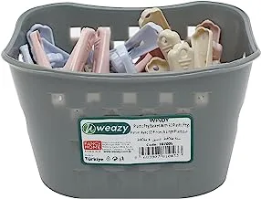 Weazy Fancy Homme Plastic Pegs Basket, 30 Pieces, Multicolour