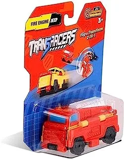 Transracers 2 in 1 Fire Engine and Jeep Special Vehicle Toy for Kids
