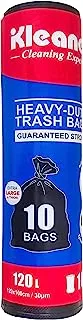 Heavy duty Trash Bags 10 Pieces Holds 120 Liters