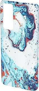 Khaalis Marble Print Blue matte finish designer shell case back cover for Vivo Y51 - K208218