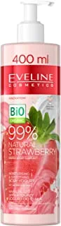 Eveline 99% Natural Strawberry Moisturising & Smoothing Body Yogurt 400ml