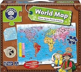خريطة العالم والملصق