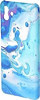 Khaalis Marble Print Blue matte finish designer shell case back cover for Samsung Galaxy M13 5G - K208223