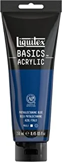 Liquitex BASICS Acrylic Paint, 8.45-oz tube, Phthalocyanine Blue