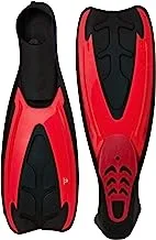 Leader Sport DF01 Polypropylene Blade Swim Fins, X-Large, Red