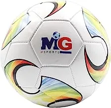 MG Premium PVC Soccer Football, For Kid Youth and Adult Size- 5, Multicolor