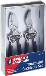 Spear & Jackson CUTTINGSET8 Traditional Bypass and Anvil Secateurs Set