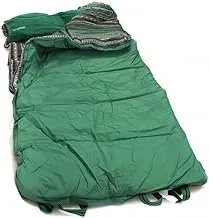 Kadi Outdoor Summan Sleeping Bag with Pillow - Thicker Insulation for Warmth - Size: 220 x 100cm - Weight: 7kg - Ideal for Camping, Backpacking & Hiking - Green