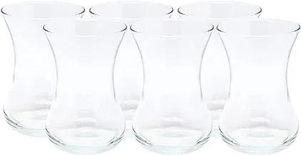 LAV 6 Peices Demet Tea or Coffee Cup, 133 ml, Clear