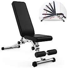 مقعد وزن قابل للتعديل من AWSAD لتمارين عضلات البطن، محطة تدريب متعددة الوظائف لكامل الجسم، منحدر/مسطح/منخفض، تمرين الضغط على مقاعد البدلاء