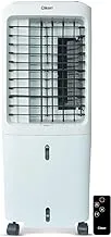 Clikon 20 Liter Floor Air Cooler with Remote, Cooling, Humidification & Fan Function, Low Water Alarm, Swing Function, Oscillating Louvers, White, 50 Watts, 2 Year Warranty - CK2827