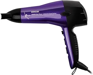 SENCOR - Hair Dryer, 2000W, Two Speeds, 3 temperature settings, SHD 6600V, 2 years replacement Warranty