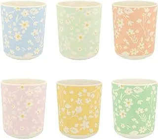 Floral Bamboo Cups