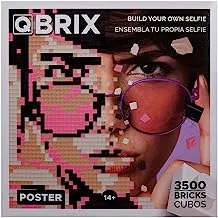 Mozabrick Qbrix Poster Photo Construction Set, 3500 Bricks