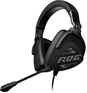 ASUS ROG Delta S Animate: Immersive gaming Headset with 50mm ASUS Essence drivers, AI-powered microphone, and customizable RGB lighting., One Size