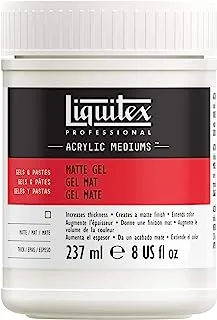 Liquitex 5321 Professional Matte Gel Medium, 8-oz, 8 oz, Clear