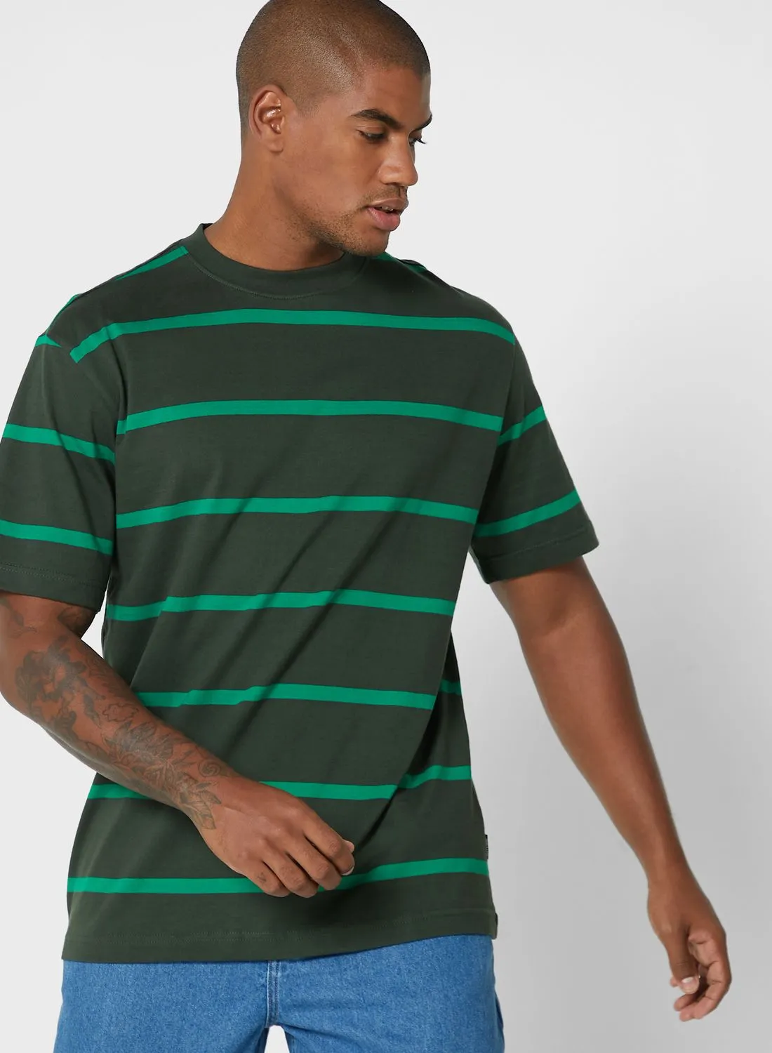 Only & Sons Striped Crew Neck T-Shirt