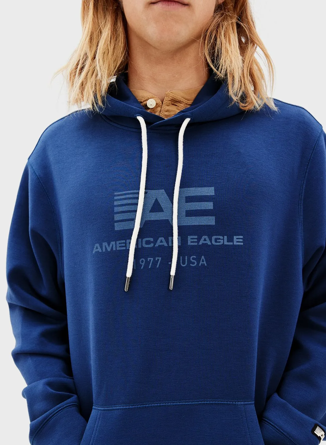 American Eagle Logo Sleeve Hoodie