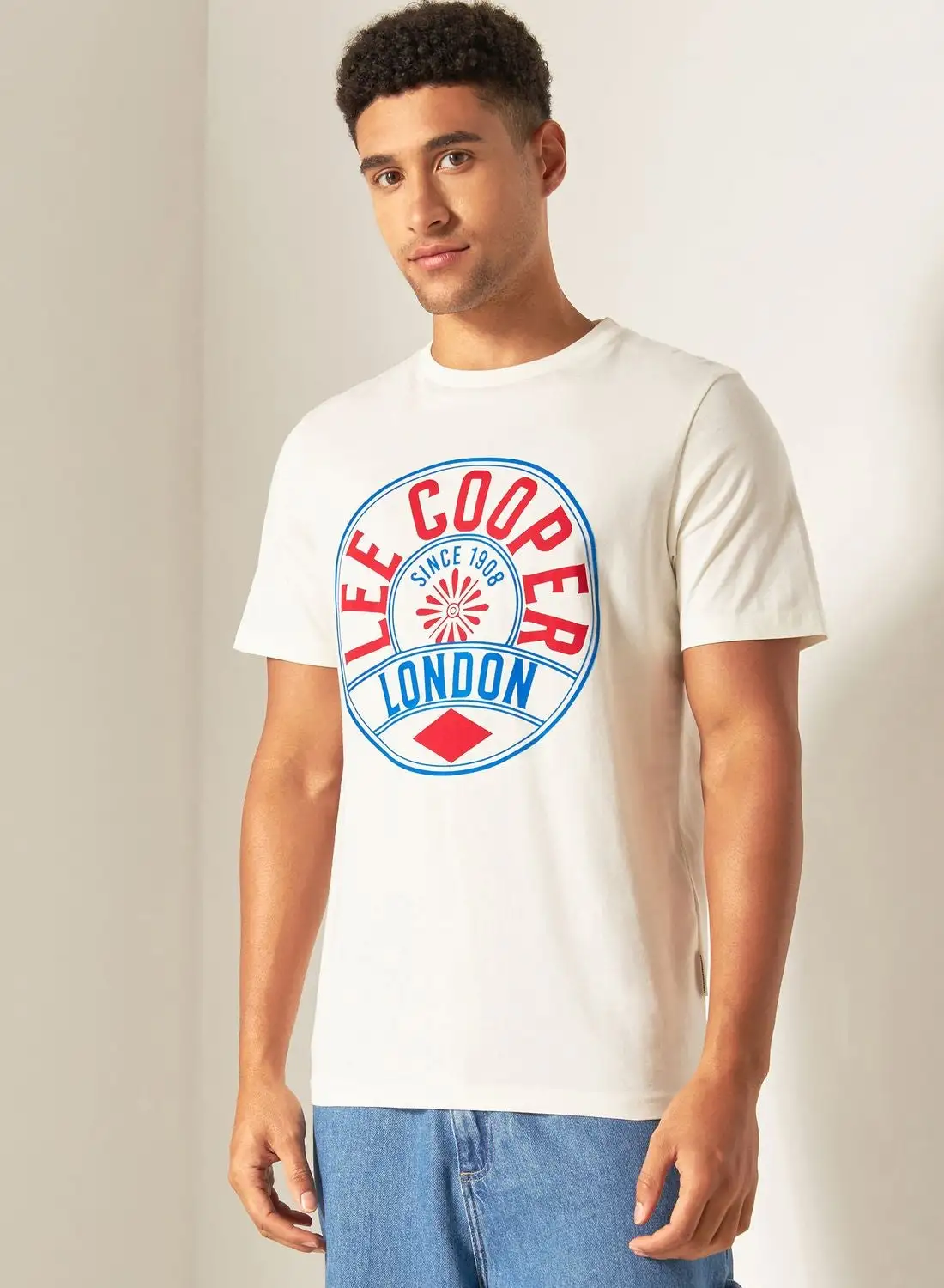 Lee Cooper Graphic Printed Crew Neck T-Shirt