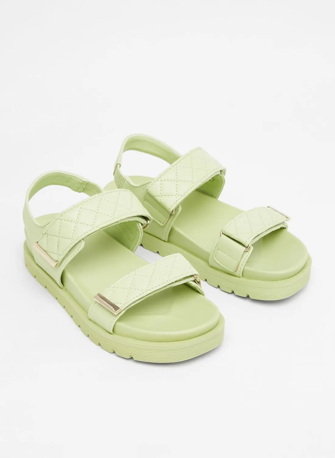 CALL IT SPRING Quilted Strap Sandals