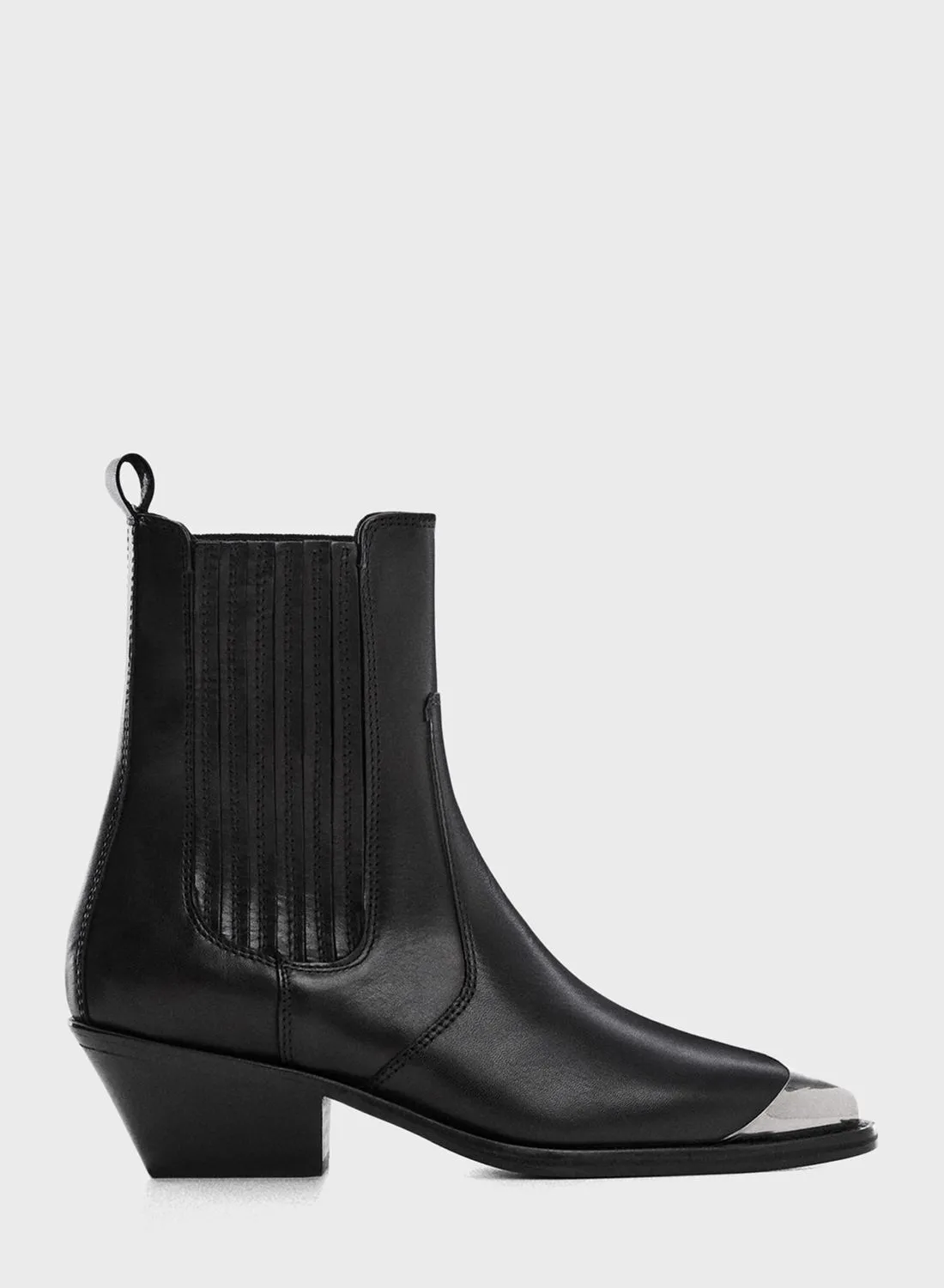 MANGO Metal Ankle Boots